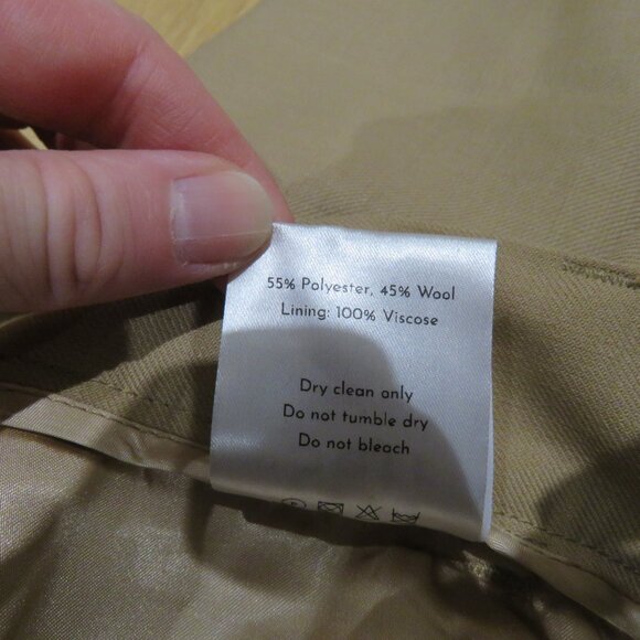 SEFR Mike Suit Trouser Pants in Beige Breeze Mod Neutral Minimal - Men's Size M - Picture 12 of 12